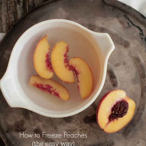 how to freeze peaches the easy way