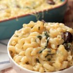 Macaroni-and-Cheese-with-Greens-and-Mushrooms