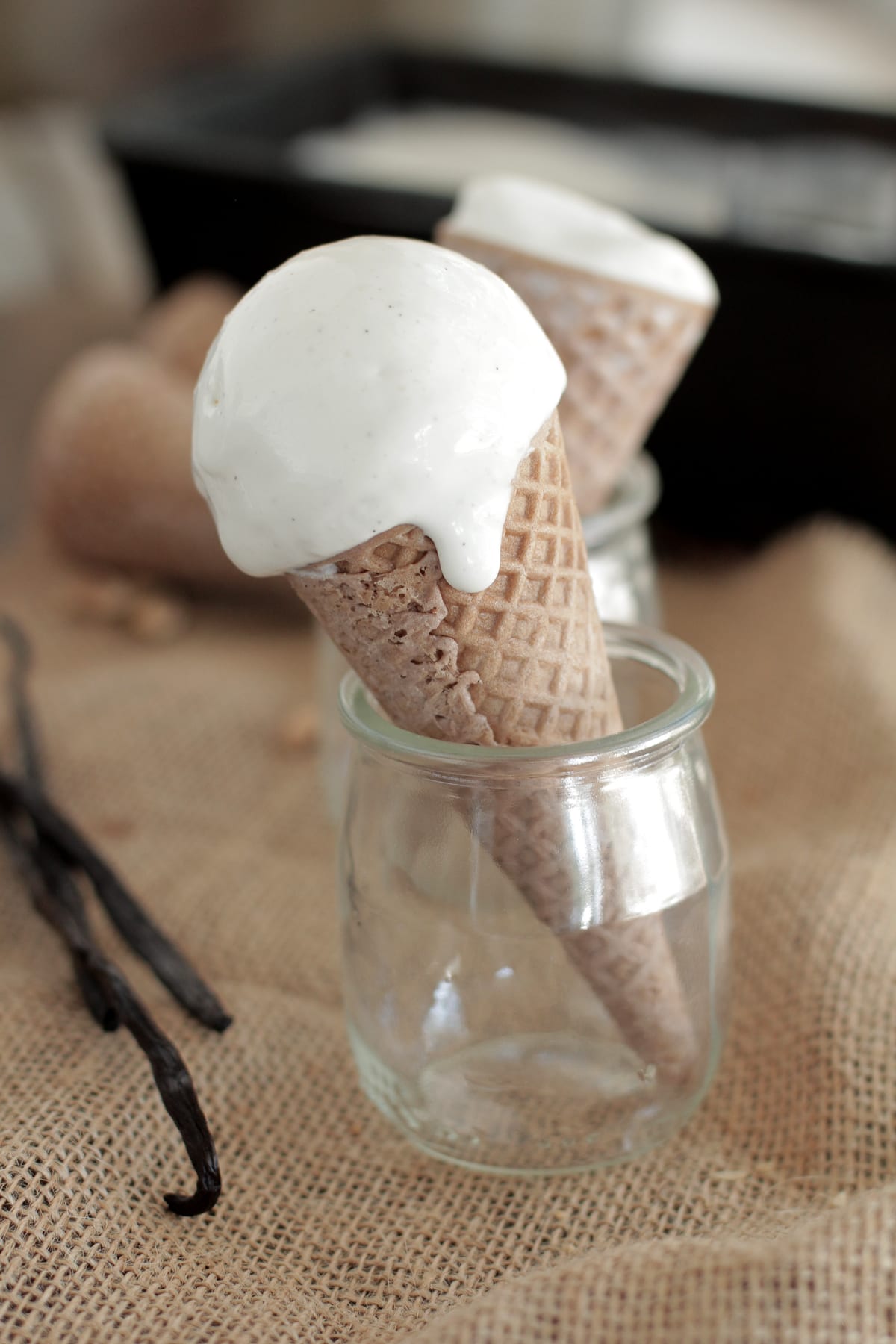 The BEST homemade vanilla bean ice cream