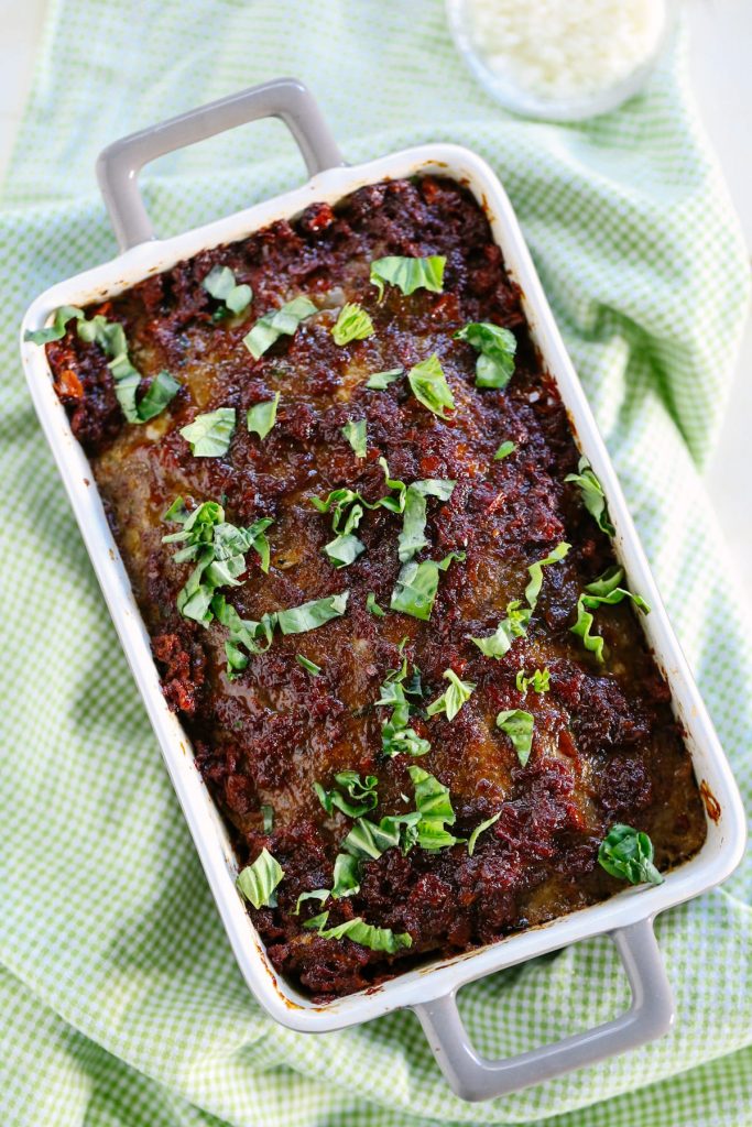 Sundried Tomato and Herb Meatloaf. If you're not a meatloaf fan, this recipe will change your mind! It's the best meatloaf I've ever made.