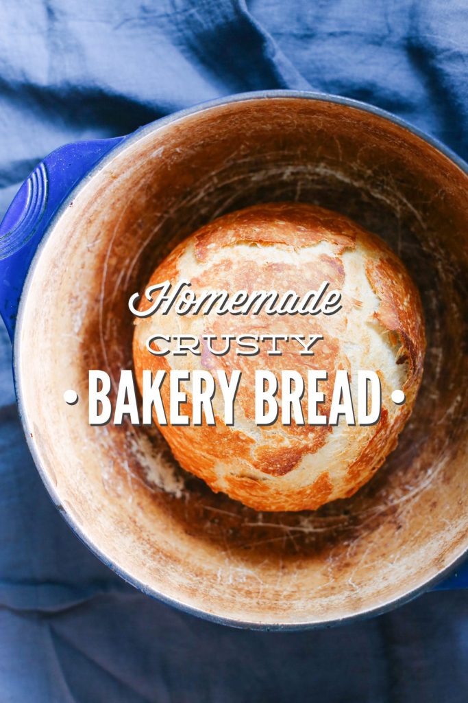 Homemade Crusty Bakery Bread - The easiest, tastiest bread you'll ever make!!