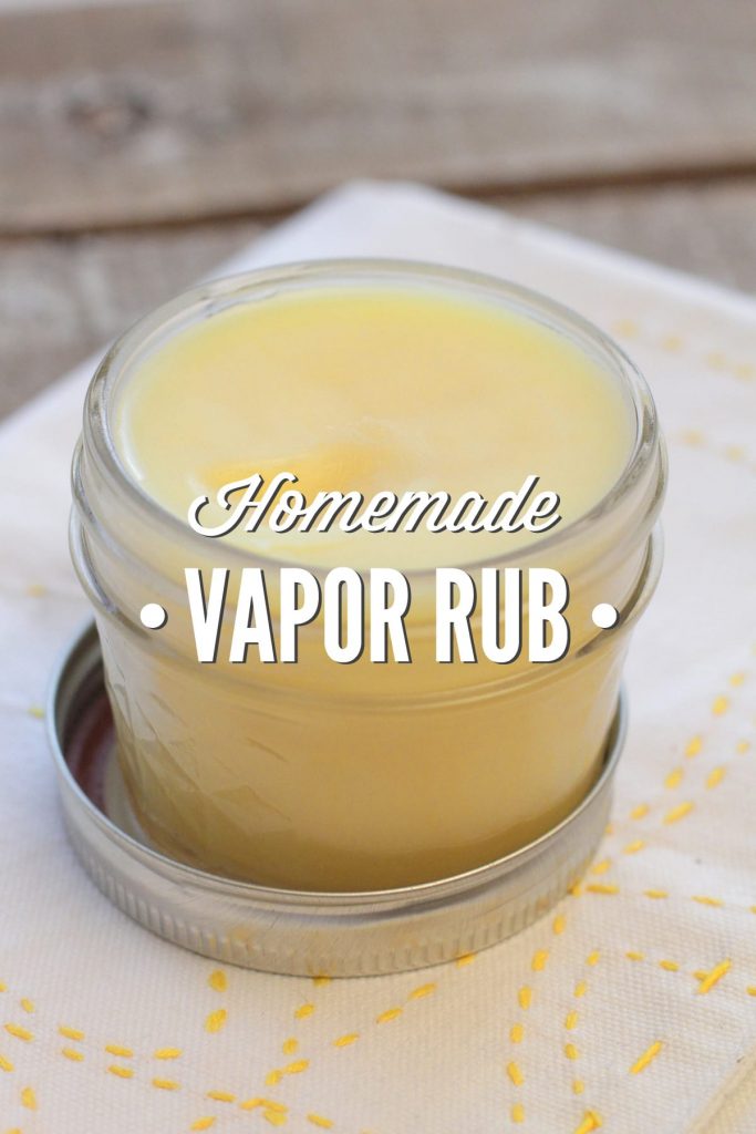 Homemade Vapor Rub. So easy, I can't believe I used to buy this! 100% natural, just a few basic ingredients.