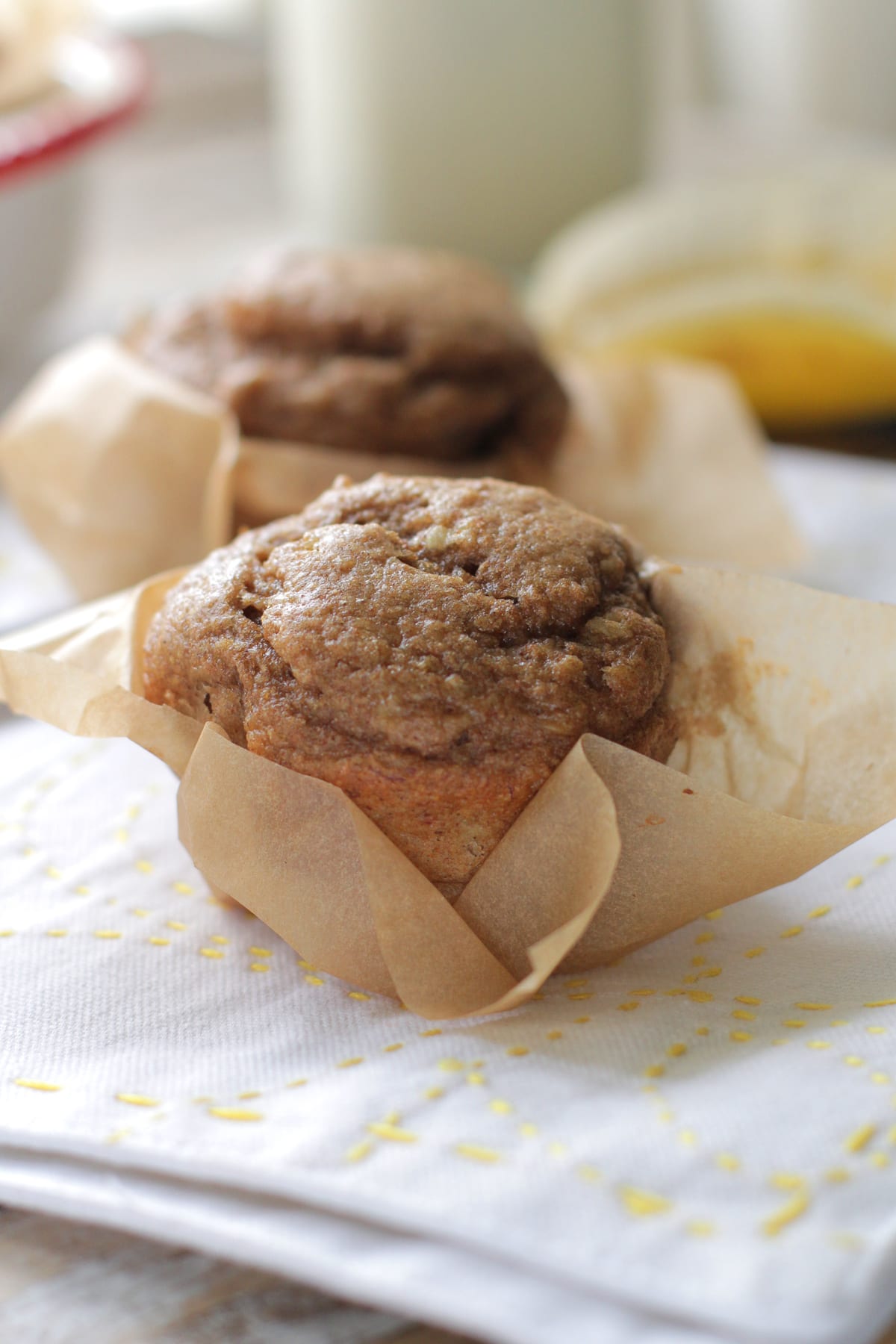 Whole Wheat Banana-Nut Muffins