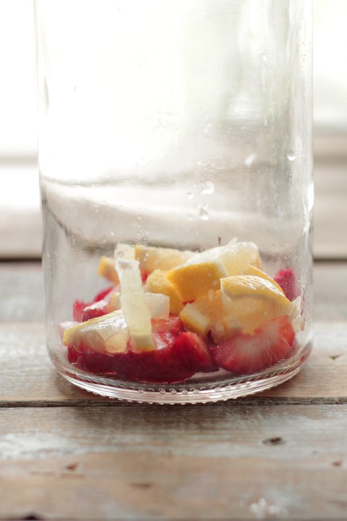 Homemade berry lemonade kombucha. A delicious, easy homemade probiotic drink.