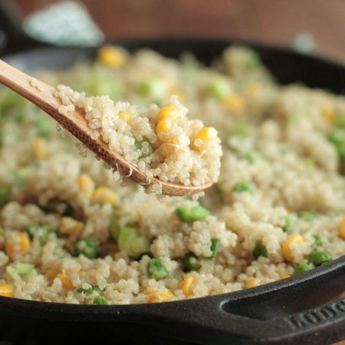 spring-quinoa-peas-onions-corn