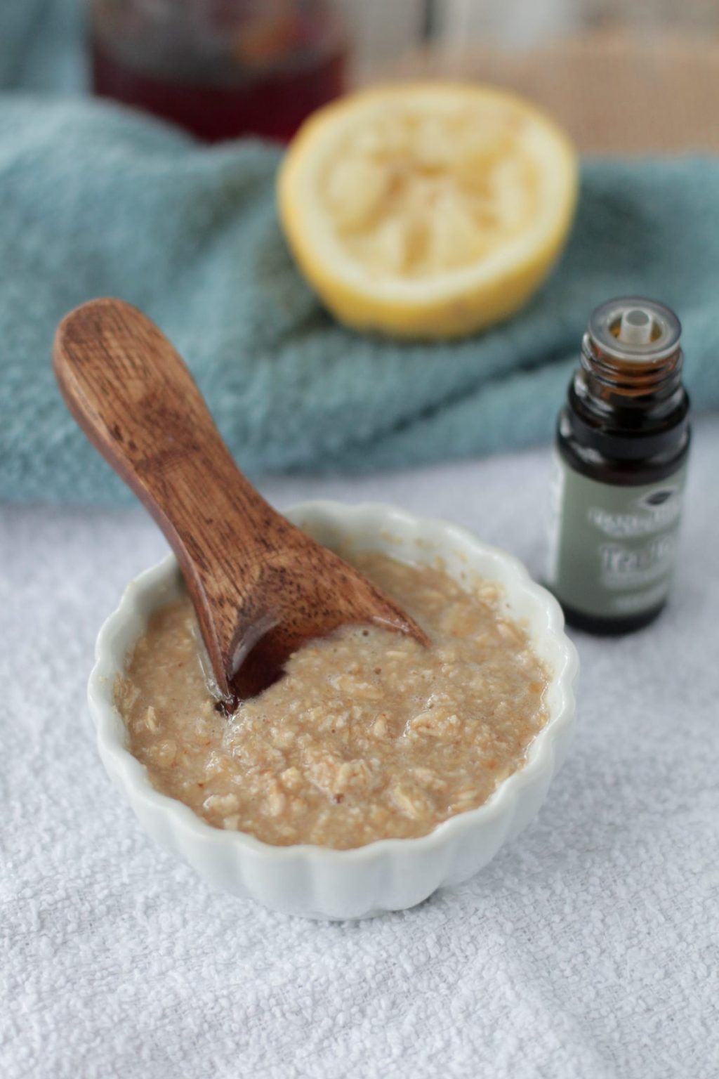 Image showcasing Homemade Honey Oatmeal Acne Mask - Live Simply