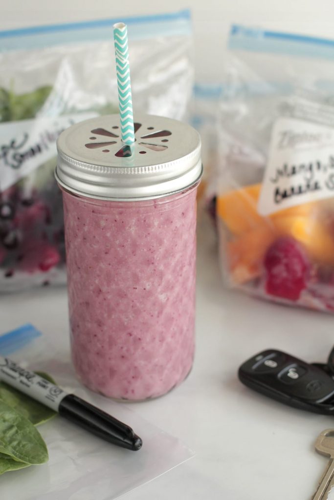 DIY Freezer Smoothie Packs and Smoothie Recipes. Save money and time with homemade freezer packs. Simply freeze and add the ingredients to the blender. A healthy homemade smoothie can be enjoyed in just seconds. These are great for older kids and teens who can make their own snack too.