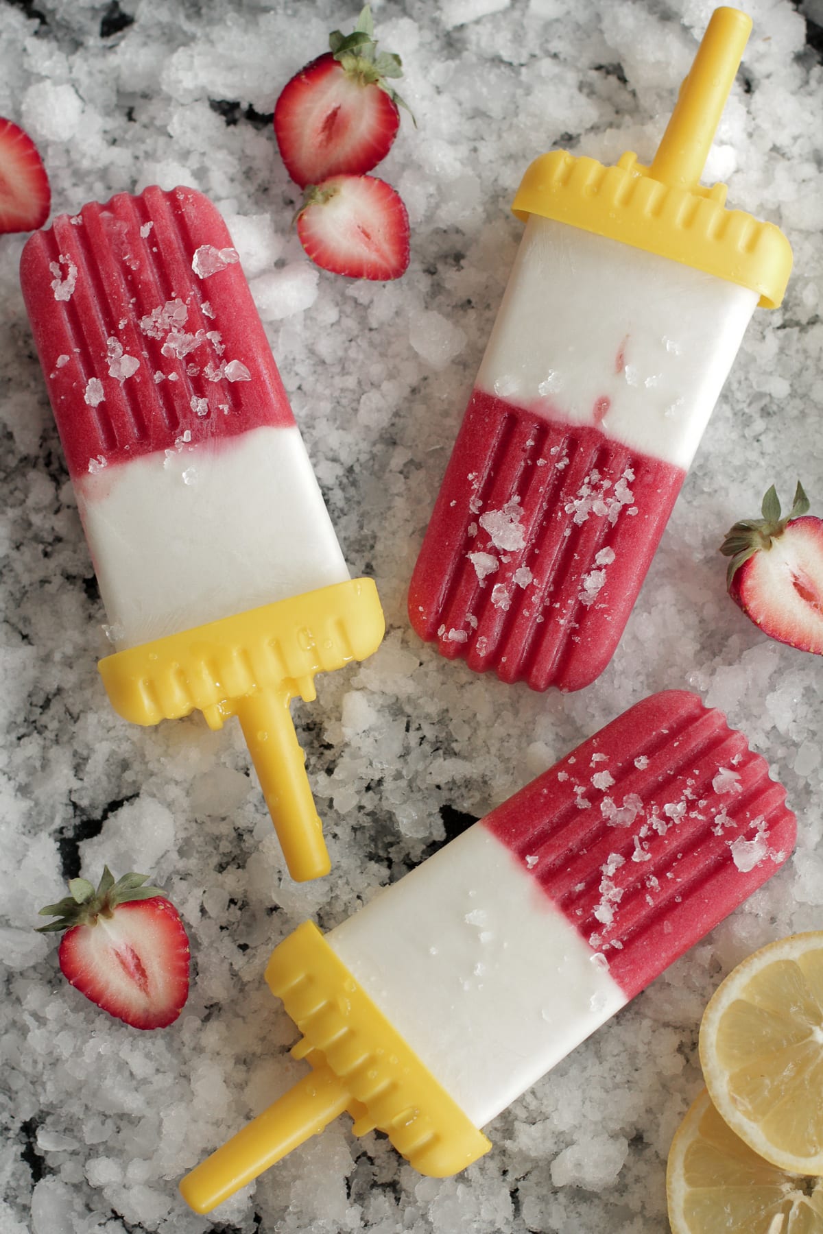 Strawberry Lemonade Cream Pops