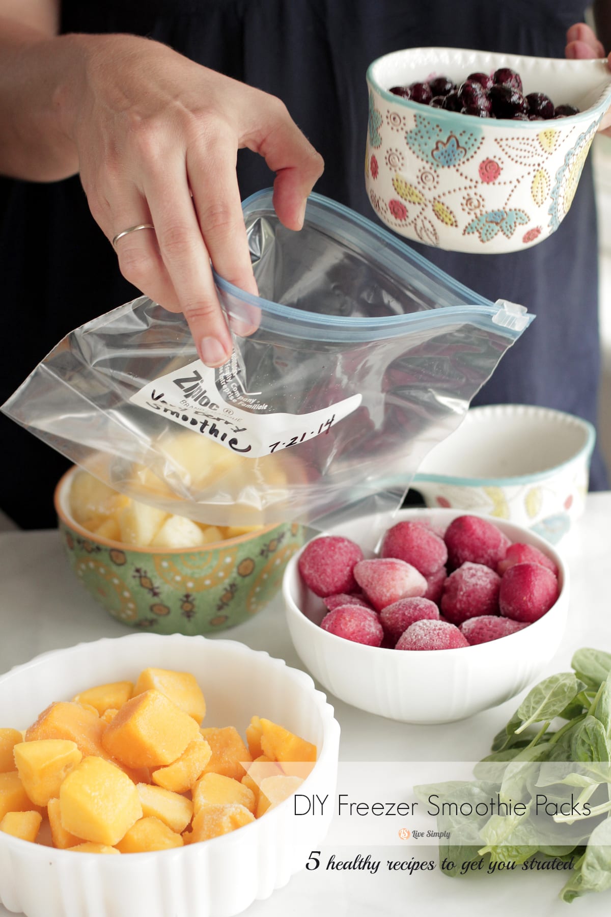 Small Smoothie Freezer Bags, Easy Smoothie Prep