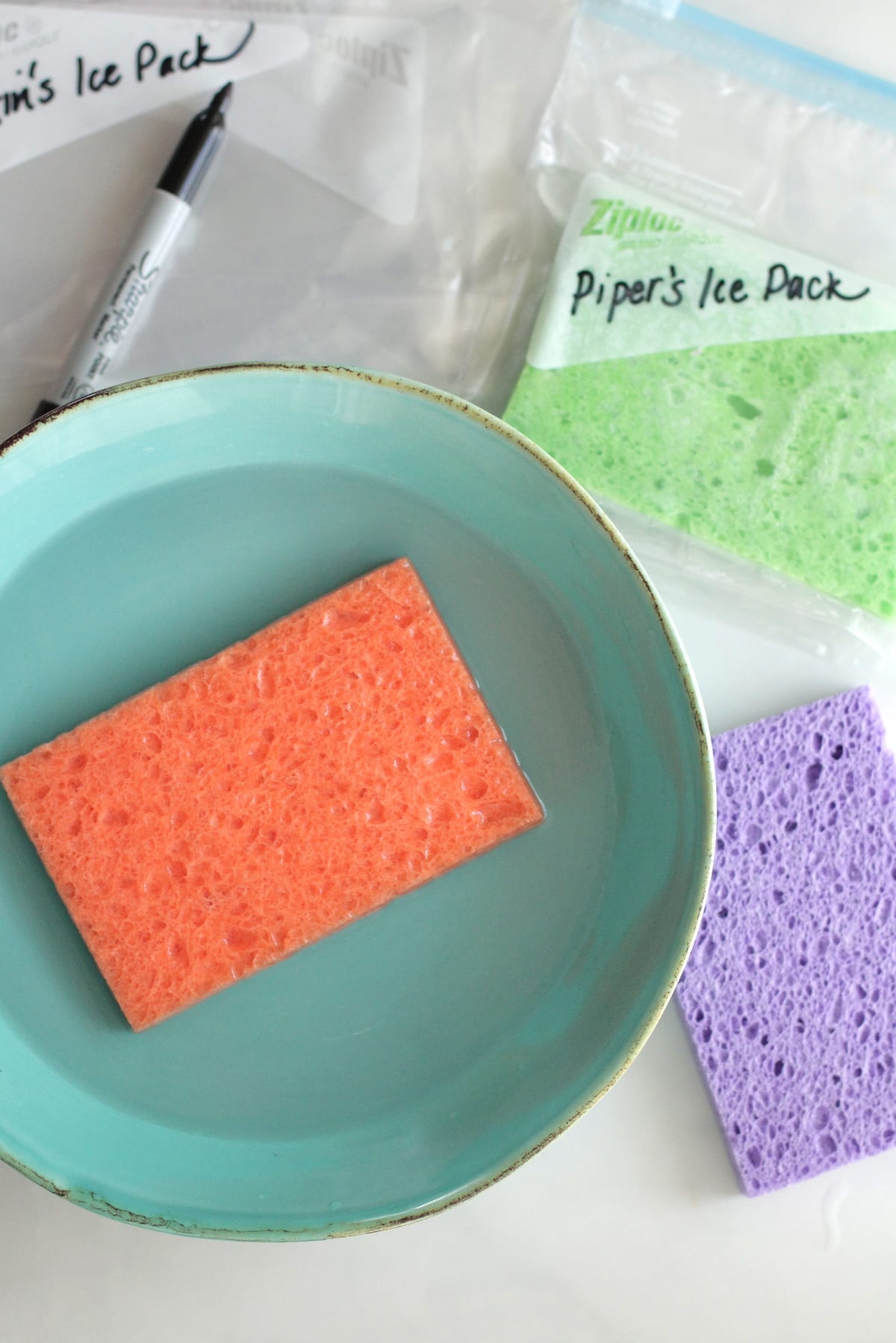 AWESOME!!! DIY homemade ice packs. Save money and avoid toxins in your lunch box. Only two ingredients.