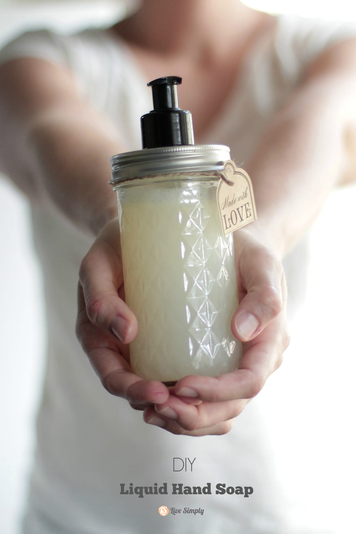 DIY with Homemade Moisturizing Liquid Hand Soap - The Birch Cottage