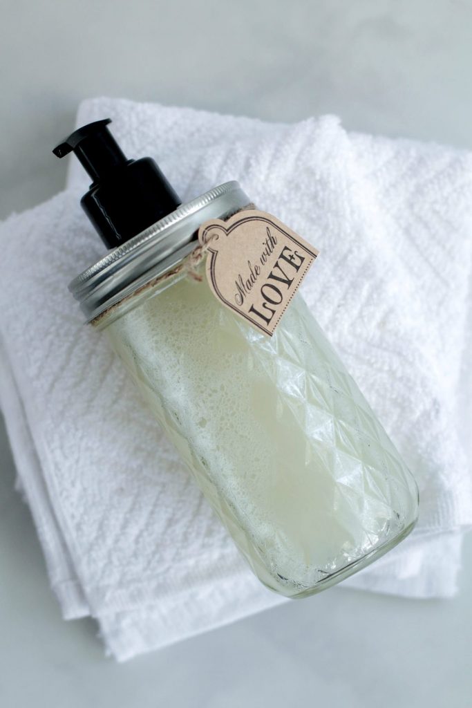 DIY Homemade Liquid Hand Soap. This is the best homemade soap and so easy to make!