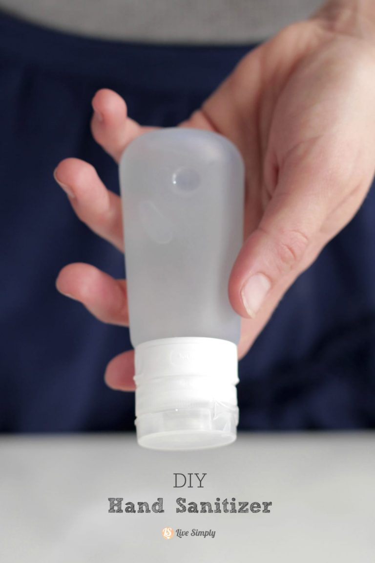 homemade DIY hand sanitizer