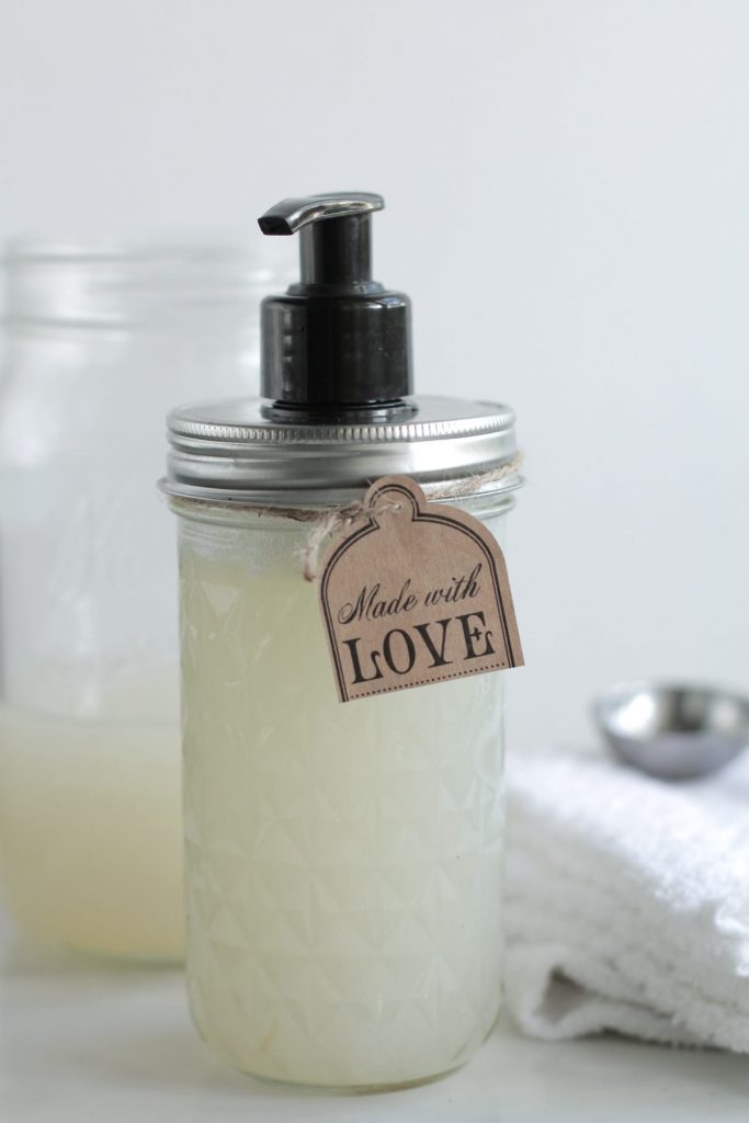 DIY Homemade Liquid Hand Soap. This is the best homemade soap and so easy to make!