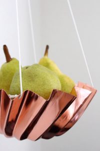 DIY Hanging Produce Basket for all your fruit and it only costs pennies to make!!