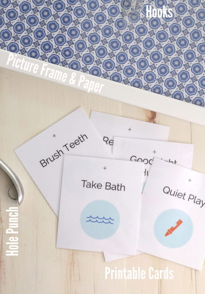 How to create a bedtime routine and printable cards