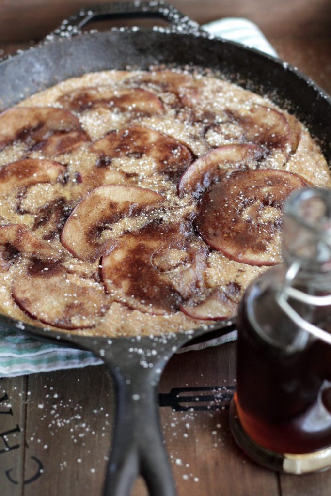 The simplest baked pancake ever! Plus, this is loaded with protein and packs fall flavor.