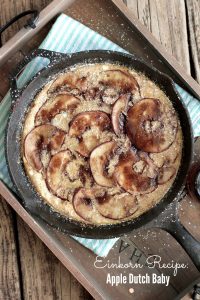 how to use einkorn flour and an apple dutch baby einkorn recipe