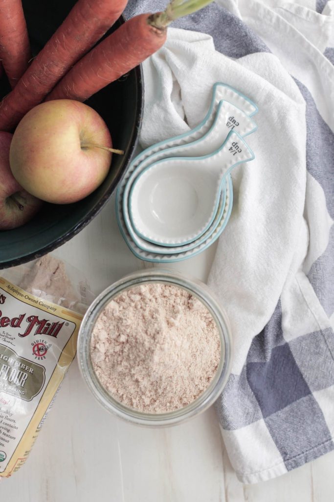 Coconut Flour Apple Carrot Muffins