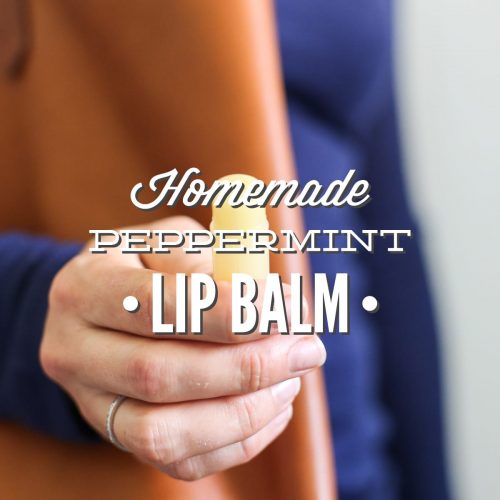 DIY Homemade Peppermint Lip Balm