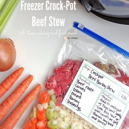 Crock-Pot Freezer Beef Stew