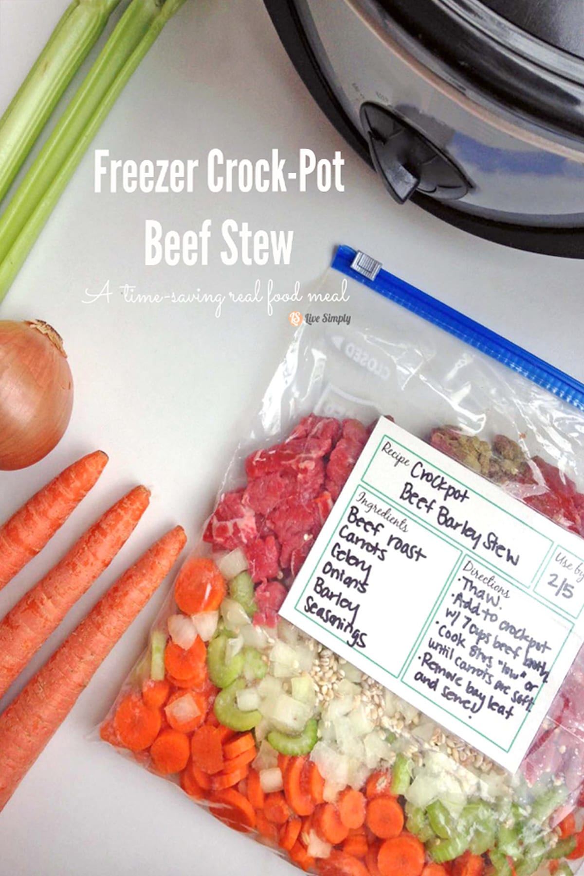 Freezer Crock-Pot Beef Stew