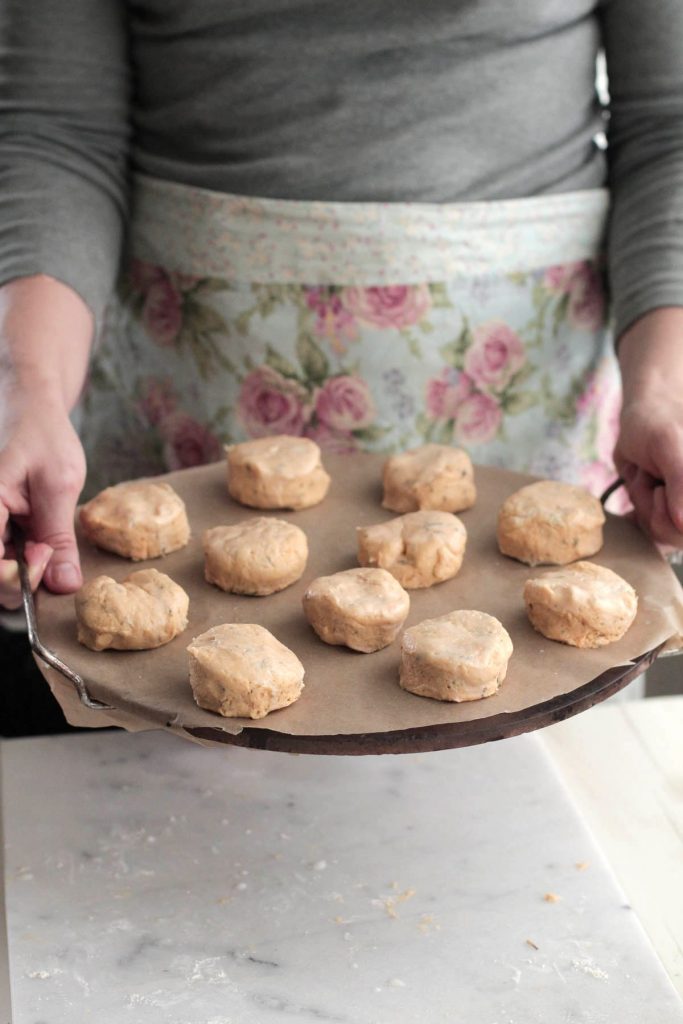 Whole grain sweet potato biscuits with fresh cinnamon maple butter make the perfect treat anytime of the year!