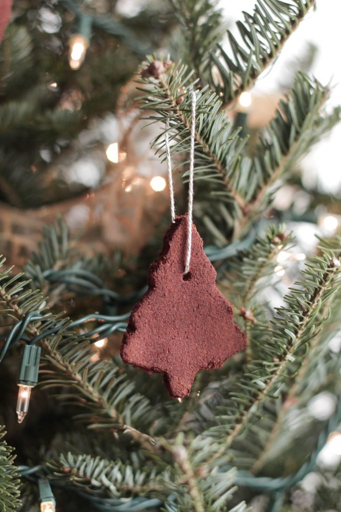 DIY Homemade Cinnamon Ornaments. Homemade ornaments that only require two ingredients! My kids love making these and hanging them on the tree or giving them away for Christmas gifts.