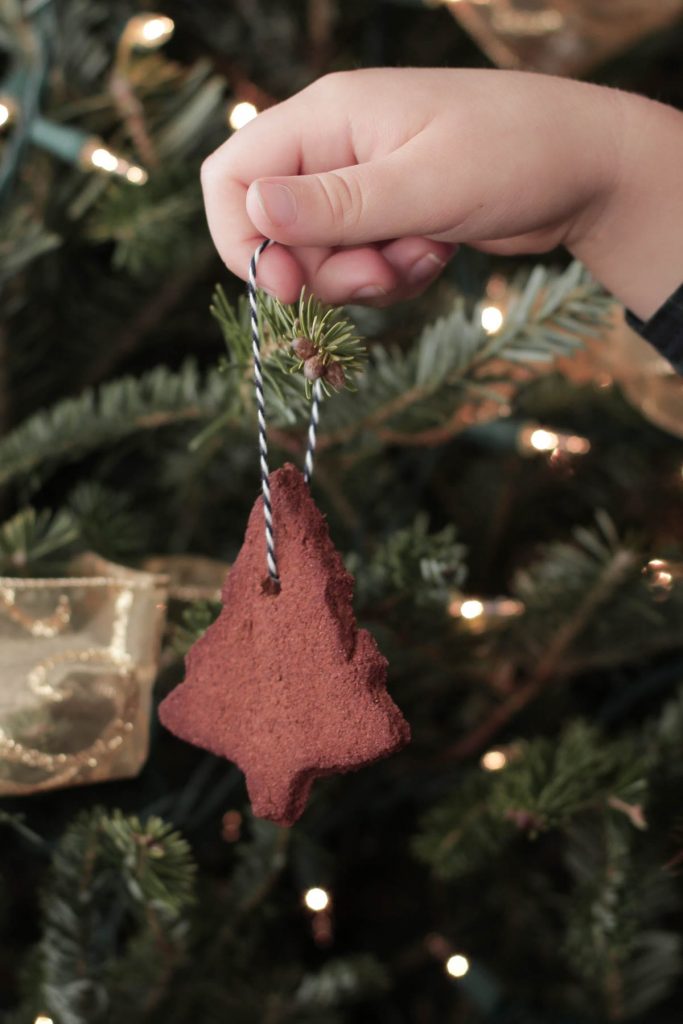 DIY Homemade Cinnamon Ornaments. Homemade ornaments that only require two ingredients! My kids love making these and hanging them on the tree or giving them away for Christmas gifts.