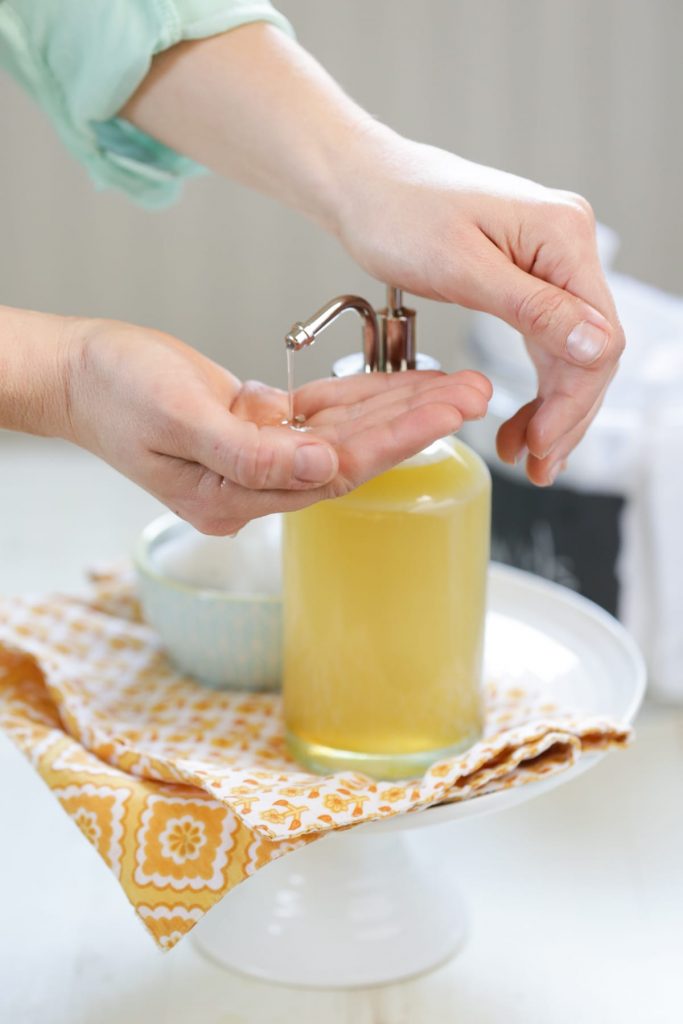 A DIY homemade honey face wash that's natural and effective for cleansing the skin. This easy face wash only requires four ingredients (and two seconds of time)--castile soap, honey, water, and a nourishing oil!