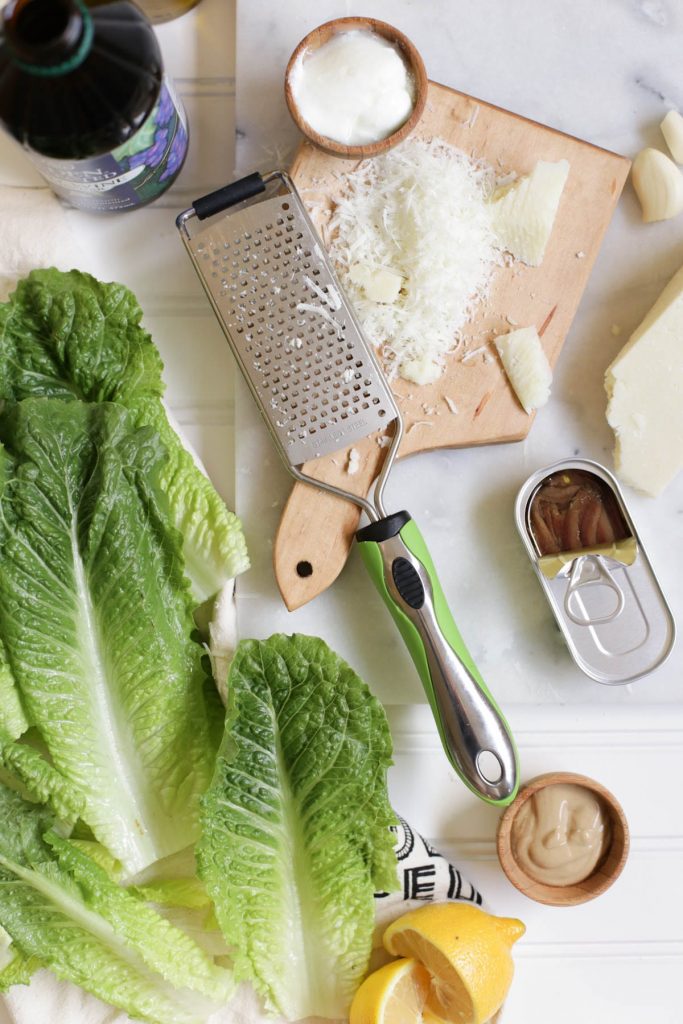 Homemade Probiotic Chicken Caesar Salad! This Caesar Salad Recipe is amazing. This dressing is packed with real healthy ingredients and a natural probiotic ingredient.