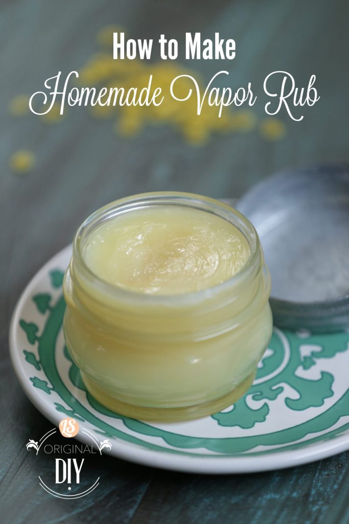 How to make homemade vapor rub! Plus, a video tutorial that shows every step. This is so easy to make!