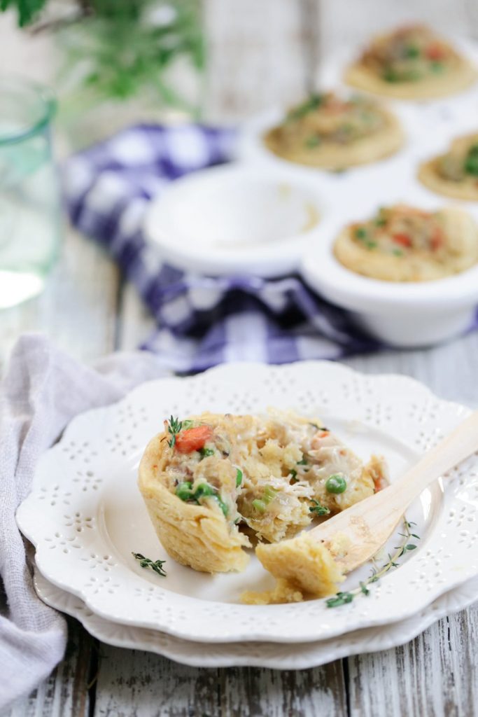 Mini Chicken Pot Pie Biscuits: Freezer-friendly. Kid-friendly. Easy to make. Real food ingredients.