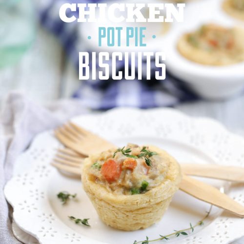 Mini Chicken Pot Pie Biscuits: Freezer-friendly. Kid-friendly. Easy to make. Real food ingredients.