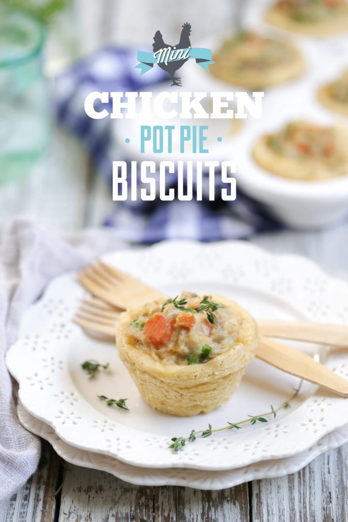 Mini Chicken Pot Pie Biscuits: Freezer-friendly. Kid-friendly. Easy to make. Real food ingredients.