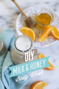 DIY Homemade Milk and Honey Body Wash