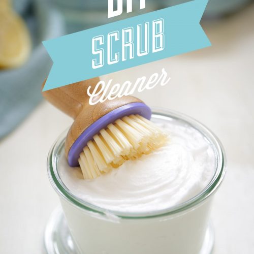 DIY Scrub Cleaner. Like soft scrub, but all natural and only uses three ingredients! Cleans your bathroom and kitchen!