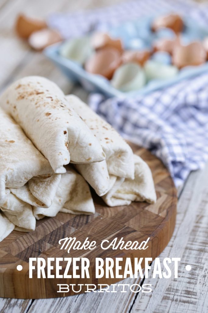 Make Ahead Freezer Breakfast Burritos: super easy real food ingredients!