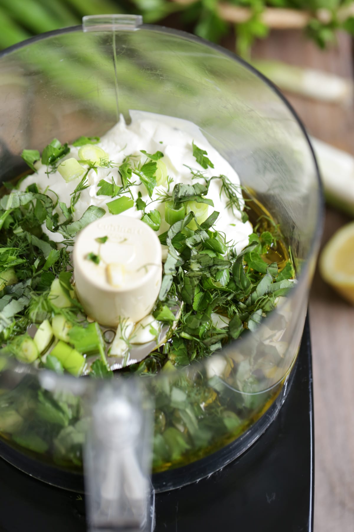 Herb Salad with Mustard Seed Dressing