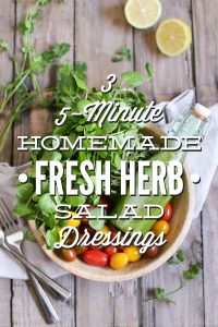 Fresh Herb Salad Dressings