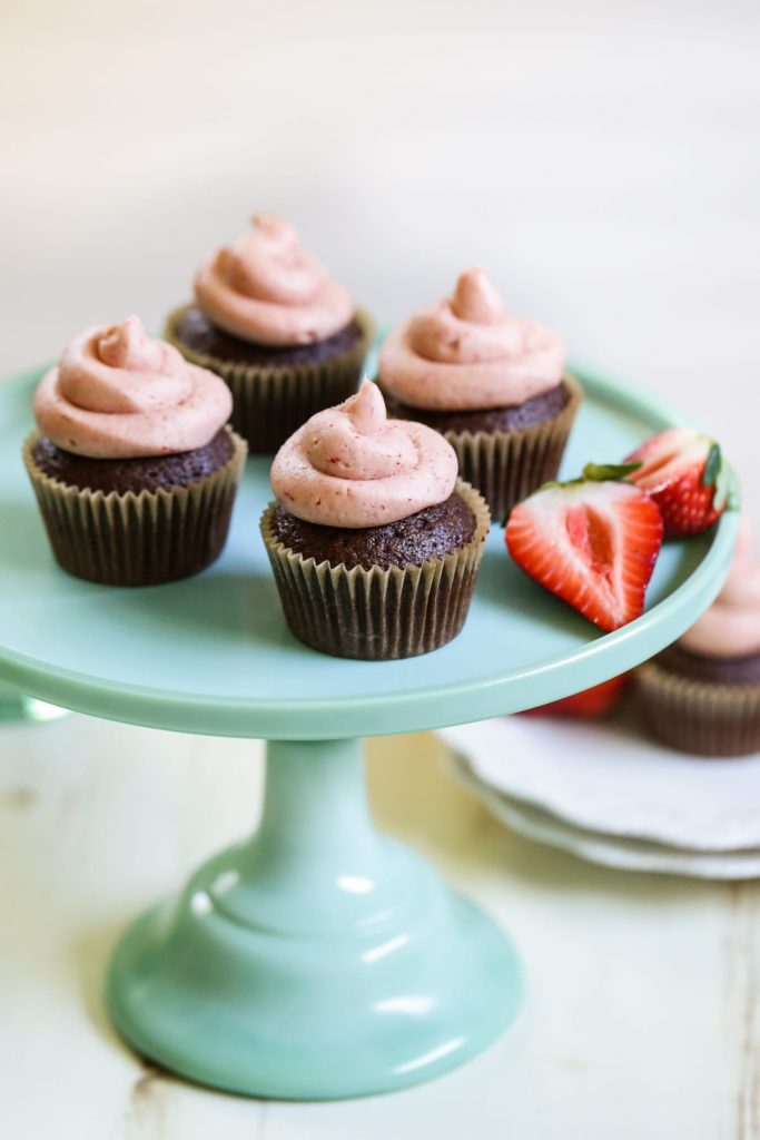 Naturally-sweetened with honey and real strawberries! These cupcakes are a 'healthier alternative' without compromising taste or texture. The cupcake recipe only requires one bowl, too. So easy to make...you don't need any baking skills to make the perfect double chocolate cupcake.