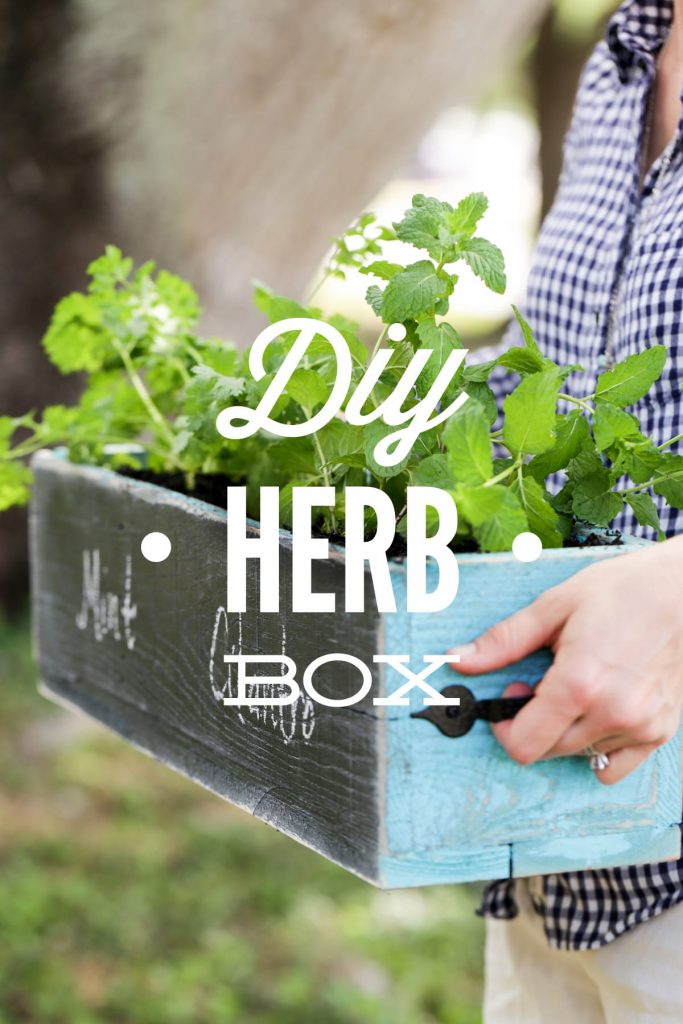 DIY Herb Box: A super easy tutorial for a fun garden herb box!