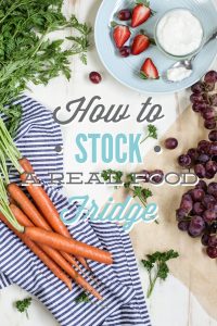 How to stock a real food fridge: Everything you need to know about stocking your fridge with healthy, real ingredients.