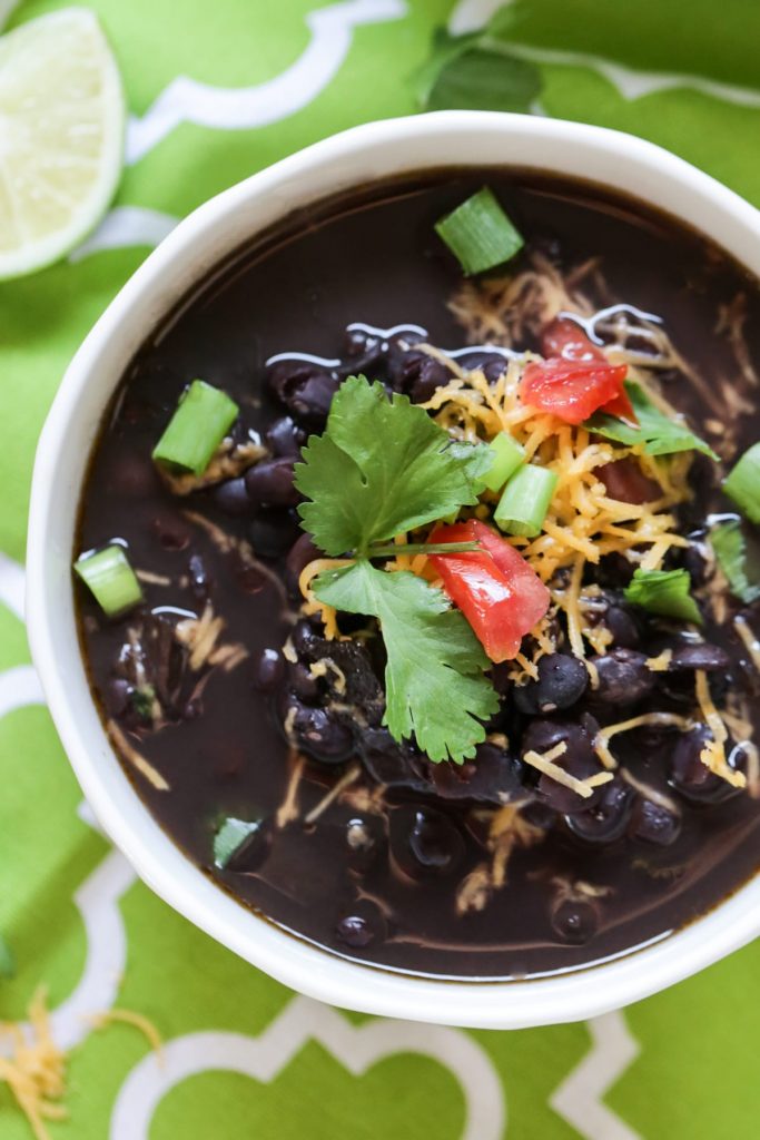 healthy black bean soup recipe