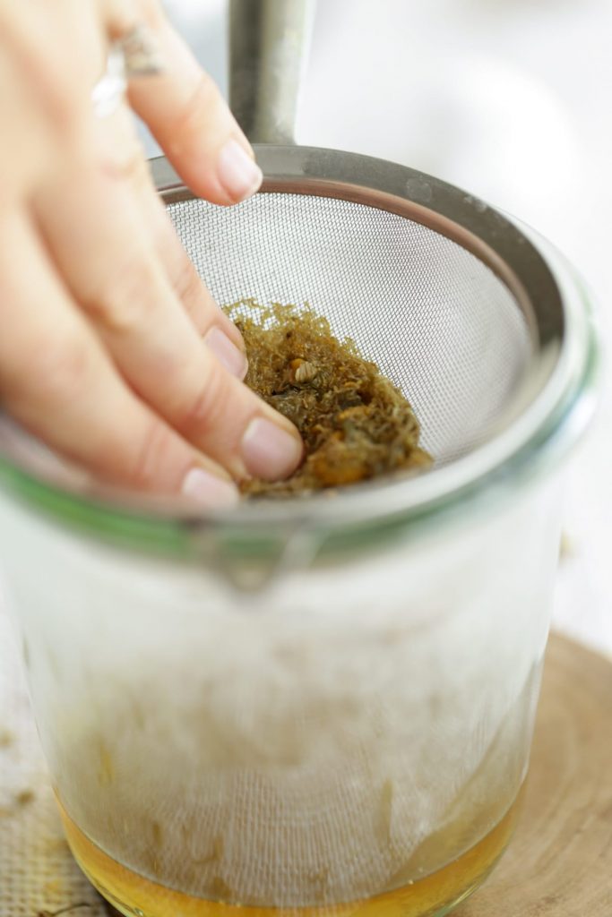 DIY Calming Chamomile Facial Astringent - A calming and soothing facial astringent that only requires 2-3 ingredients! This stuff works great on acne-prone skin or mature skin looking for a vibrant glow!