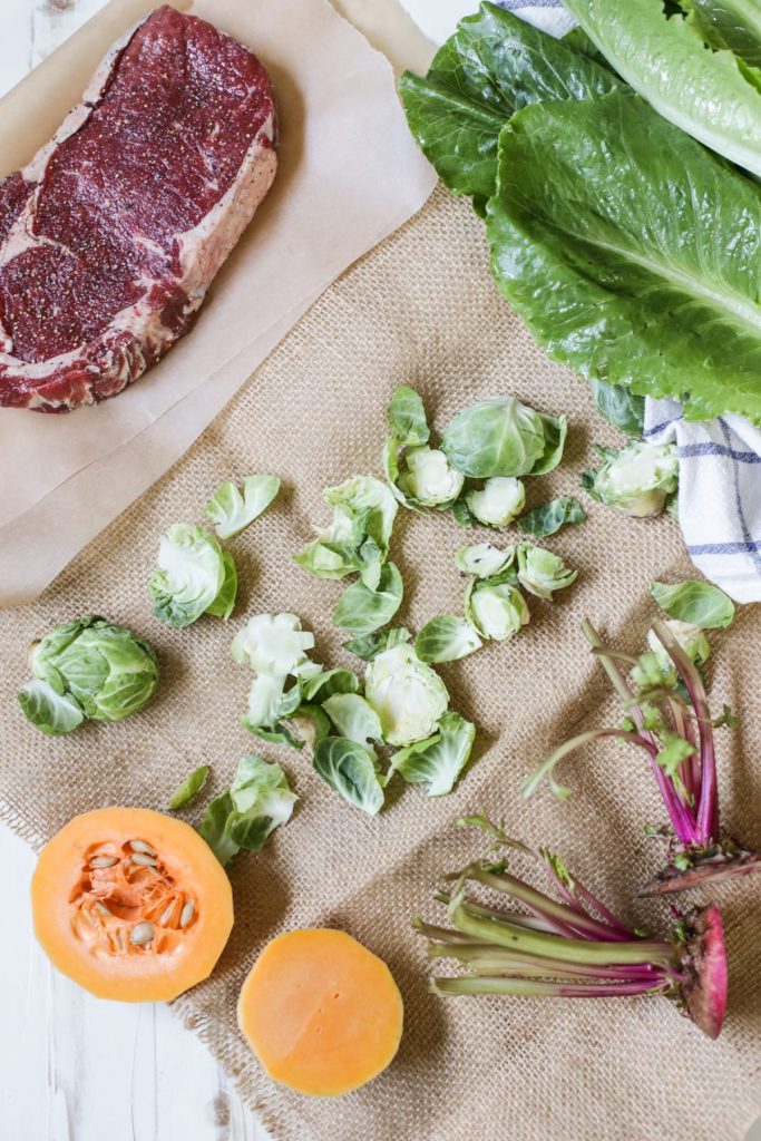 Warm Vegetable and Steak Salad: A healthy summer salad for the carnivore and salad lover