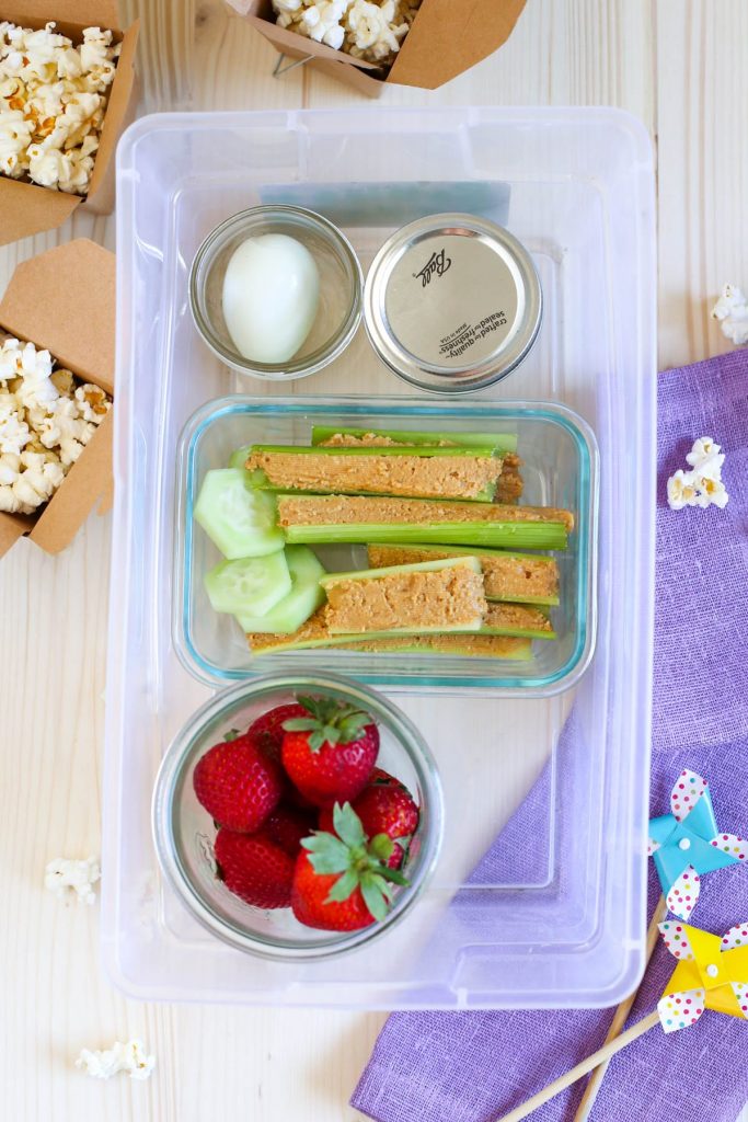 Grab-n-Go Healthy Snack Bin for Kids. Make sure to always have real food options available for your family with these healthy snack bin ideas!