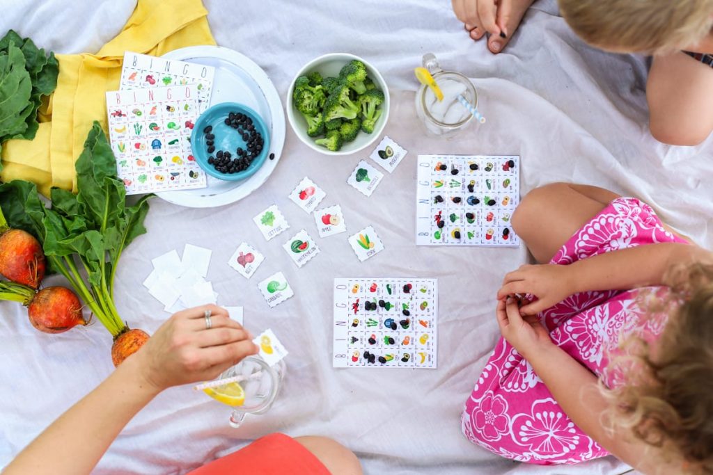 Fruit and Veggie Bingo Game