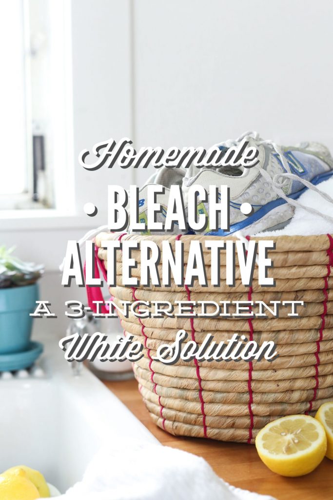 Homemade bleach alternative: natural whitening solution. Your clothes and lungs will thank you!