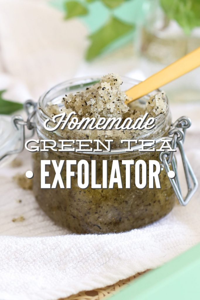 Homemade Green Tea Facial Exfoliator. Who knew a spa experience could be so simple? Four ingredients. Two minutes.